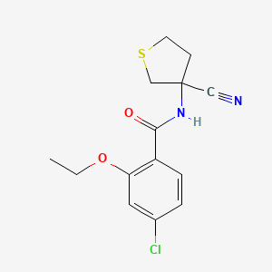 4-chloro-N-(3-cyanothiolan-3-yl)-2-ethoxybenzamide
