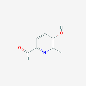 molecular formula C7H7NO2 B2942697 2-Pyridinecarboxaldehyde, 5-hydroxy-6-methyl- CAS No. 1008777-26-1