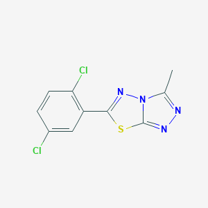 molecular formula C10H6Cl2N4S B294270 6-(2,5-Dichlorophenyl)-3-methyl[1,2,4]triazolo[3,4-b][1,3,4]thiadiazole 