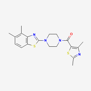 (4-(4,5-Dimethylbenzo[d]thiazol-2-yl)piperazin-1-yl)(2,4-dimethylthiazol-5-yl)methanone