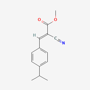 molecular formula C14H15NO2 B2942707 methyl (2E)-2-cyano-3-[4-(propan-2-yl)phenyl]prop-2-enoate CAS No. 485358-34-7