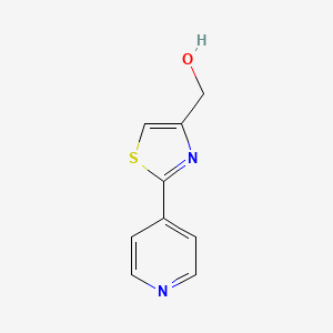 molecular formula C9H8N2OS B2942709 [2-(Pyridin-4-yl)-1,3-thiazol-4-yl]methanol CAS No. 1176618-90-8