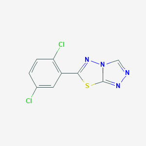 molecular formula C9H4Cl2N4S B294271 6-(2,5-Dichlorophenyl)[1,2,4]triazolo[3,4-b][1,3,4]thiadiazole 