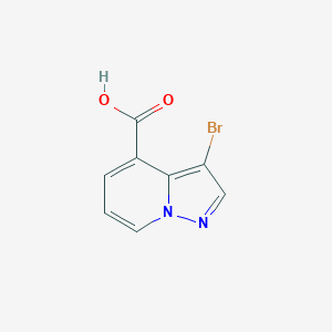 molecular formula C8H5BrN2O2 B2942711 3-Bromopyrazolo[1,5-a]pyridine-4-carboxylic acid CAS No. 1782194-76-6