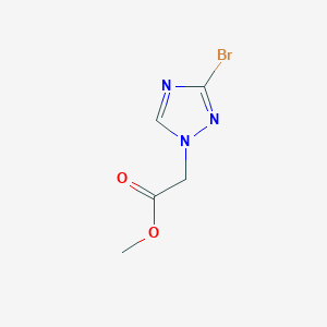 molecular formula C5H6BrN3O2 B2942720 甲基（3-溴-1H-1,2,4-三唑-1-基）乙酸酯 CAS No. 709021-70-5