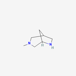 molecular formula C7H14N2 B2942721 3-甲基-3,6-二氮杂双环[3.2.1]辛烷 CAS No. 69667-09-0