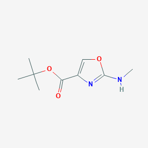 molecular formula C9H14N2O3 B2942732 Tert-butyl 2-(methylamino)-1,3-oxazole-4-carboxylate CAS No. 2248417-94-7