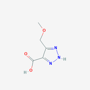 molecular formula C5H7N3O3 B2942734 5-(Methoxymethyl)-2H-triazole-4-carboxylic acid CAS No. 1598365-57-1