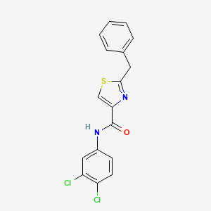 molecular formula C17H12Cl2N2OS B2942738 2-benzyl-N-(3,4-dichlorophenyl)-1,3-thiazole-4-carboxamide CAS No. 478042-49-8