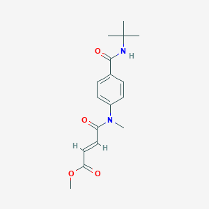 molecular formula C17H22N2O4 B2942743 Methyl (E)-4-[4-(tert-butylcarbamoyl)-N-methylanilino]-4-oxobut-2-enoate CAS No. 2411335-48-1