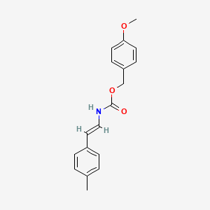 molecular formula C18H19NO3 B2942749 (4-methoxyphenyl)methyl N-[(E)-2-(4-methylphenyl)ethenyl]carbamate CAS No. 339278-62-5