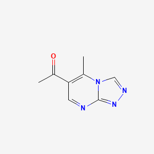 molecular formula C8H8N4O B2942751 1-{5-Methyl-[1,2,4]triazolo[4,3-a]pyrimidin-6-yl}ethan-1-one CAS No. 929975-51-9