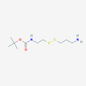 molecular formula C10H22N2O2S2 B2942758 tert-butyl N-[2-(3-aminopropyldisulfanyl)ethyl]carbamate CAS No. 485800-29-1