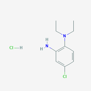 molecular formula C10H16Cl2N2 B2942772 N-(2-amino-4-chlorophenyl)-N,N-diethylamine hydrochloride CAS No. 1052547-67-7