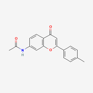 N-[2-(4-methylphenyl)-4-oxochromen-7-yl]acetamide