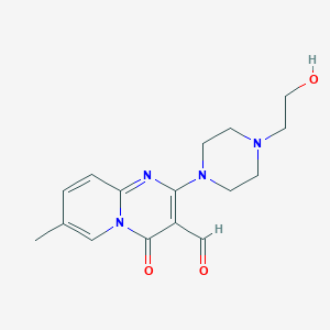 2-[4-(2-Hydroxyethyl)piperazin-1-yl]-7-methyl-4-oxopyrido[1,2-a]pyrimidine-3-carbaldehyde