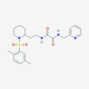 N1-(2-(1-((2,5-dimethylphenyl)sulfonyl)piperidin-2-yl)ethyl)-N2-(pyridin-2-ylmethyl)oxalamide
