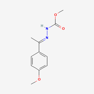 molecular formula C11H14N2O3 B2942803 N'-[(1E)-1-(4-methoxyphenyl)ethylidene]methoxycarbohydrazide CAS No. 1202248-26-7