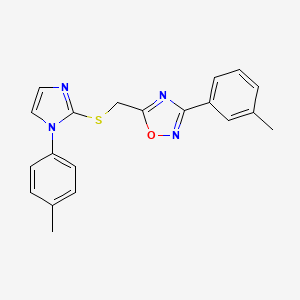 molecular formula C20H18N4OS B2942828 2-溴-N-[3-([1,2,4]三唑并[4,3-a]喹喔啉-4-氧基)苯基]苯甲酰胺 CAS No. 1111982-72-9