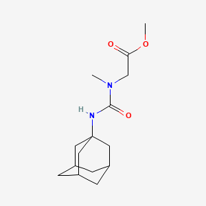 molecular formula C15H24N2O3 B2942831 Methyl 2-[1-adamantylcarbamoyl(methyl)amino]acetate CAS No. 831192-90-6