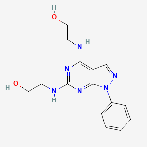 2,2'-((1-phenyl-1H-pyrazolo[3,4-d]pyrimidine-4,6-diyl)bis(azanediyl))diethanol