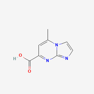 molecular formula C8H7N3O2 B2942849 5-甲基-咪唑并[1,2-a]嘧啶-7-甲酸 CAS No. 1030017-70-9