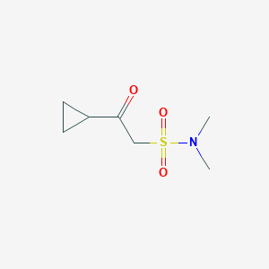 2-Cyclopropyl-N,N-dimethyl-2-oxoethane-1-sulfonamide