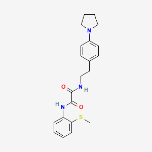 N1-(2-(methylthio)phenyl)-N2-(4-(pyrrolidin-1-yl)phenethyl)oxalamide