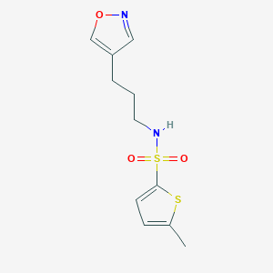 5-methyl-N-[3-(1,2-oxazol-4-yl)propyl]thiophene-2-sulfonamide