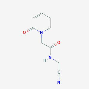 molecular formula C9H9N3O2 B2942875 N-(Cyanomethyl)-2-(2-oxopyridin-1-yl)acetamide CAS No. 1603035-63-7