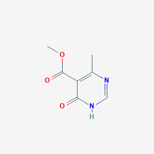 molecular formula C7H8N2O3 B2942876 Methyl 4-hydroxy-6-methylpyrimidine-5-carboxylate CAS No. 157981-54-9