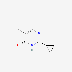 molecular formula C10H14N2O B2942877 2-Cyclopropyl-5-ethyl-4-methyl-1H-pyrimidin-6-one CAS No. 1178727-02-0