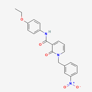 molecular formula C21H19N3O5 B2942892 N-(4-乙氧基苯基)-1-(3-硝基苄基)-2-氧代-1,2-二氢吡啶-3-甲酰胺 CAS No. 899970-00-4