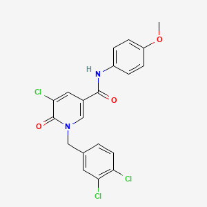 5-chloro-1-(3,4-dichlorobenzyl)-N-(4-methoxyphenyl)-6-oxo-1,6-dihydro-3-pyridinecarboxamide