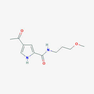 molecular formula C11H16N2O3 B2942933 4-acetyl-N-(3-methoxypropyl)-1H-pyrrole-2-carboxamide CAS No. 478249-43-3