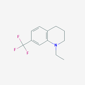 molecular formula C12H14F3N B2942939 1-乙基-7-(三氟甲基)-1,2,3,4-四氢喹啉 CAS No. 2288709-48-6