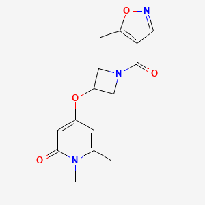1,6-dimethyl-4-((1-(5-methylisoxazole-4-carbonyl)azetidin-3-yl)oxy)pyridin-2(1H)-one