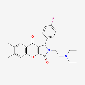 2-(2-(Diethylamino)ethyl)-1-(4-fluorophenyl)-6,7-dimethyl-1,2-dihydrochromeno[2,3-c]pyrrole-3,9-dione