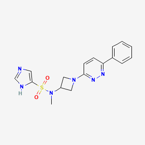 N-methyl-N-[1-(6-phenylpyridazin-3-yl)azetidin-3-yl]-1H-imidazole-4-sulfonamide