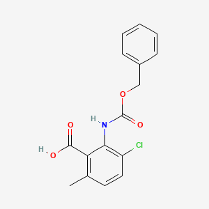 molecular formula C16H14ClNO4 B2942989 3-Chloro-6-methyl-2-(phenylmethoxycarbonylamino)benzoic acid CAS No. 2287298-77-3