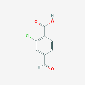 molecular formula C8H5ClO3 B2942998 2-氯-4-甲酰基苯甲酸 CAS No. 1289063-25-7