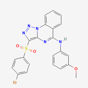 3-(4-Bromobenzenesulfonyl)-N-(3-methoxyphenyl)-[1,2,3]triazolo[1,5-A]quinazolin-5-amine