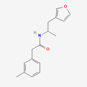molecular formula C16H19NO2 B2943005 N-(1-(呋喃-3-基)丙烷-2-基)-2-(间甲苯基)乙酰胺 CAS No. 1787914-73-1