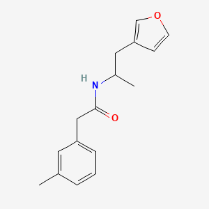 N-[1-(furan-3-yl)propan-2-yl]-2-(3-methylphenyl)acetamide