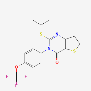 2-(sec-butylthio)-3-(4-(trifluoromethoxy)phenyl)-6,7-dihydrothieno[3,2-d]pyrimidin-4(3H)-one