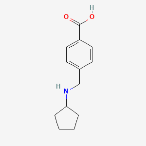 4-[(Cyclopentylamino)methyl]benzoic acid