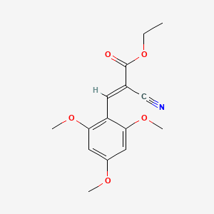 ethyl (2E)-2-cyano-3-(2,4,6-trimethoxyphenyl)prop-2-enoate
