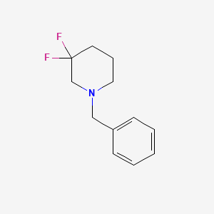 molecular formula C12H15F2N B2943110 1-Benzyl-3,3-difluoropiperidine CAS No. 155137-18-1; 741288-41-5