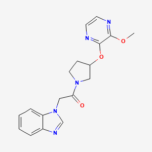 2-(1H-benzo[d]imidazol-1-yl)-1-(3-((3-methoxypyrazin-2-yl)oxy)pyrrolidin-1-yl)ethanone