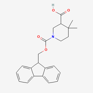 1-(9H-Fluoren-9-ylmethoxycarbonyl)-4,4-dimethylpiperidine-3-carboxylic acid